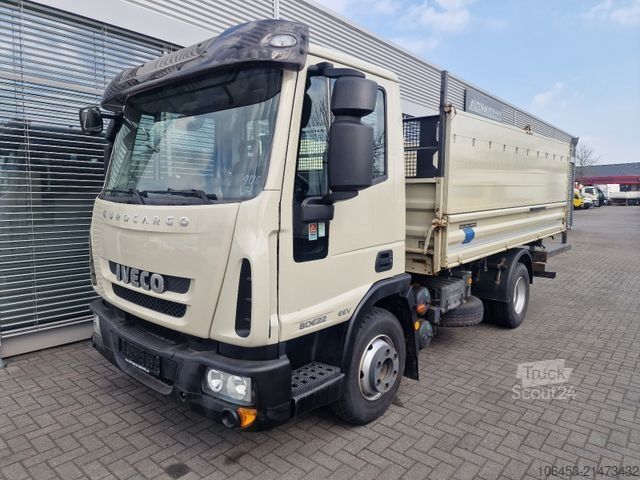 Driezijdige kipper bestelwagen IVECO 80E22 3 -Seitenkipper erst 47000 KM 2 x AHK Diff