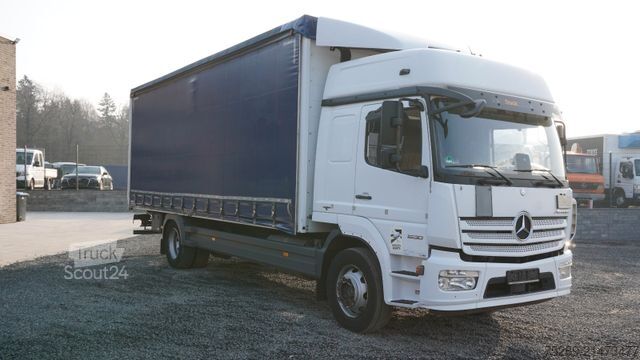 Camion plateau avec bâche MERCEDES-BENZ Atego 1630 Pritsche + Plane Steckrungen