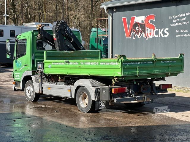 Driezijdige kipper MERCEDES-BENZ Atego 822K 4x2 MEILLER DSK & HIAB XS77 CI LK