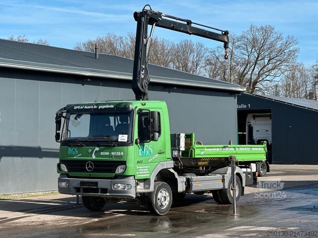 Driezijdige kipper MERCEDES-BENZ Atego 822K 4x2 MEILLER DSK & HIAB XS77 CI LK