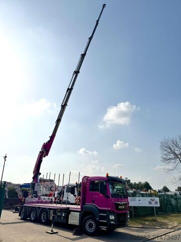 Plateforme de chargement ouverte MAN TGS 35.500 8x4 + KRAN PALFINGER PK42002 G (8x) ...
