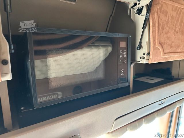 Camion pour bétail SCANIA R520 6x2 LL 4.Stock Menke Hubdach Tränke Retarde