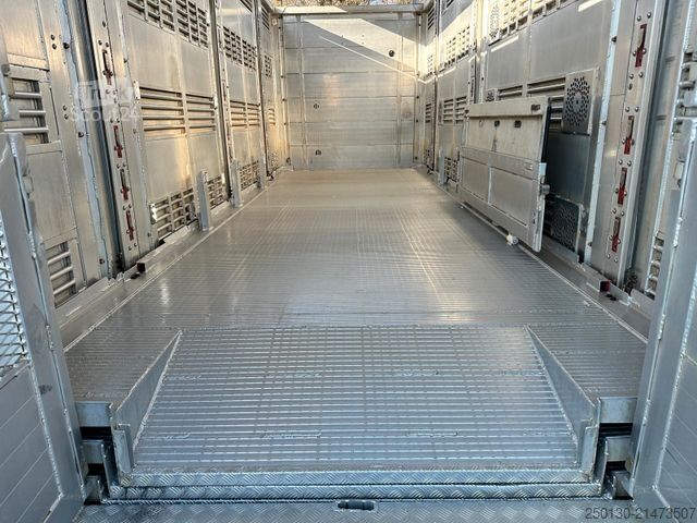 Camion pour bétail SCANIA R520 6x2 LL 4.Stock Menke Hubdach Tränke Retarde