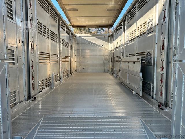 Camion pour bétail SCANIA R520 6x2 LL 4.Stock Menke Hubdach Tränke Retarde