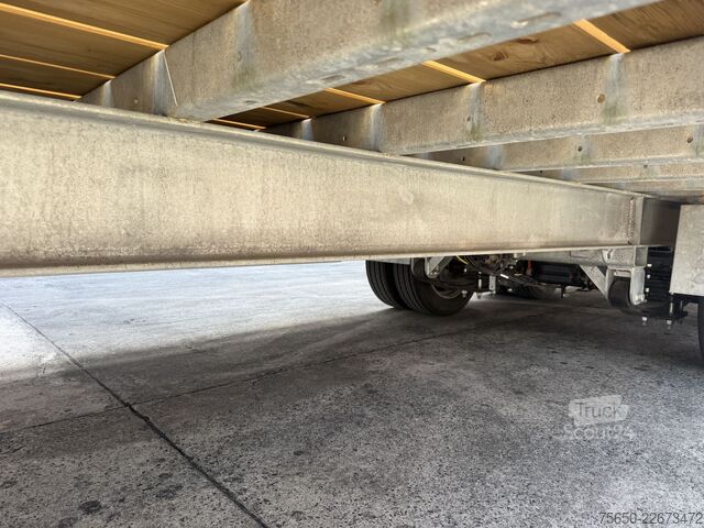 Alçak şasi römork Humbaur TBB  14,4 t Tandemtieflader 7,20 m lang, Neuwertig