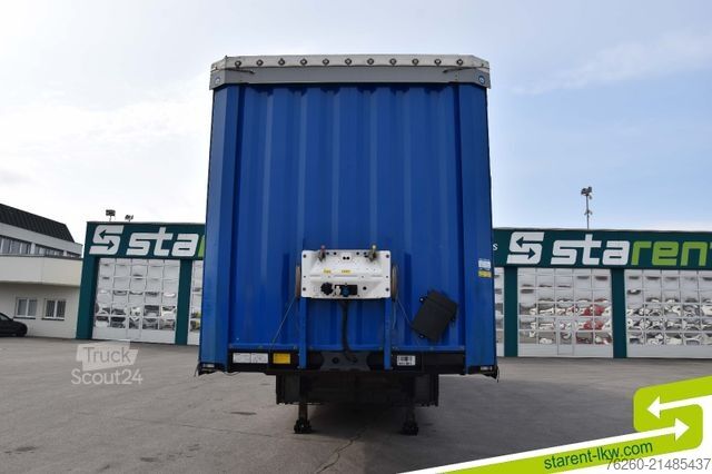 Avoin puoliperävaunu pressulla KRONE Palettenkasten E-Radhalter TÜV 07/26