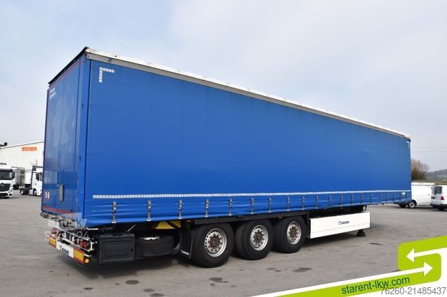 Avoin puoliperävaunu pressulla KRONE Palettenkasten E-Radhalter TÜV 07/26