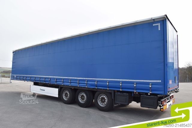 Avoin puoliperävaunu pressulla KRONE Palettenkasten E-Radhalter TÜV 07/26