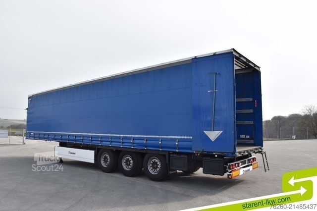 Avoin puoliperävaunu pressulla KRONE Palettenkasten E-Radhalter TÜV 07/26