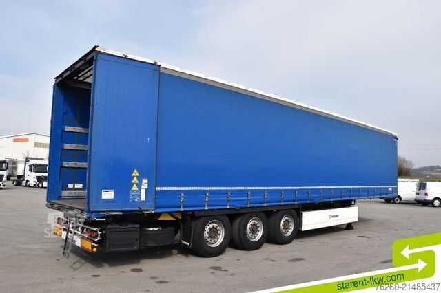 Avoin puoliperävaunu pressulla KRONE Palettenkasten E-Radhalter TÜV 07/26