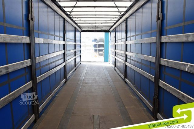 Avoin puoliperävaunu pressulla KRONE Palettenkasten E-Radhalter TÜV 07/26