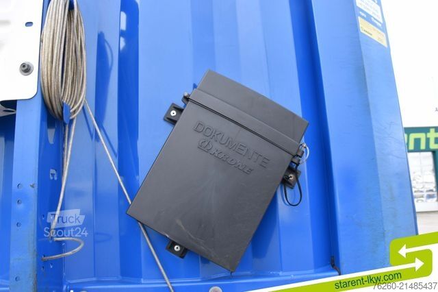 Avoin puoliperävaunu pressulla KRONE Palettenkasten E-Radhalter TÜV 07/26