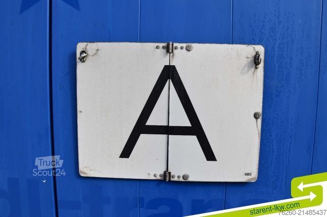 Avoin puoliperävaunu pressulla KRONE Palettenkasten E-Radhalter TÜV 07/26