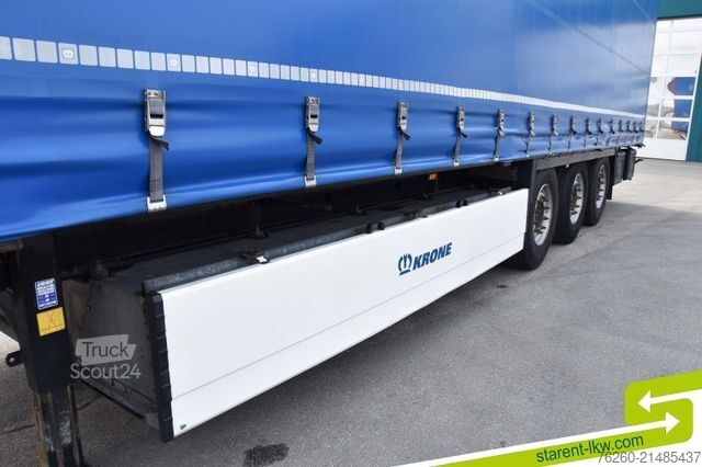 Avoin puoliperävaunu pressulla KRONE Palettenkasten E-Radhalter TÜV 07/26