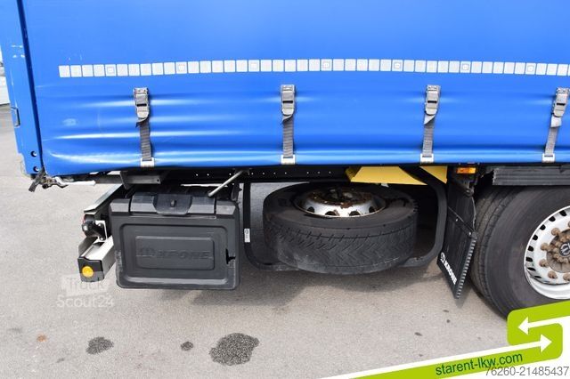 Avoin puoliperävaunu pressulla KRONE Palettenkasten E-Radhalter TÜV 07/26