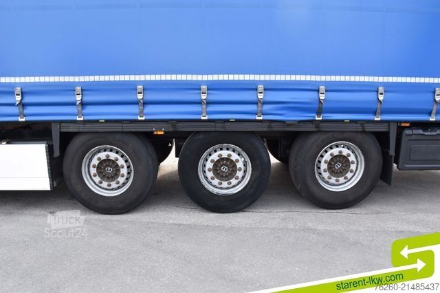 Avoin puoliperävaunu pressulla KRONE Palettenkasten E-Radhalter TÜV 07/26