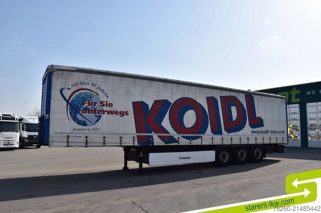 Avoin puoliperävaunu pressulla KRONE Palettenkasten SAF Achsen TÜV 5/26