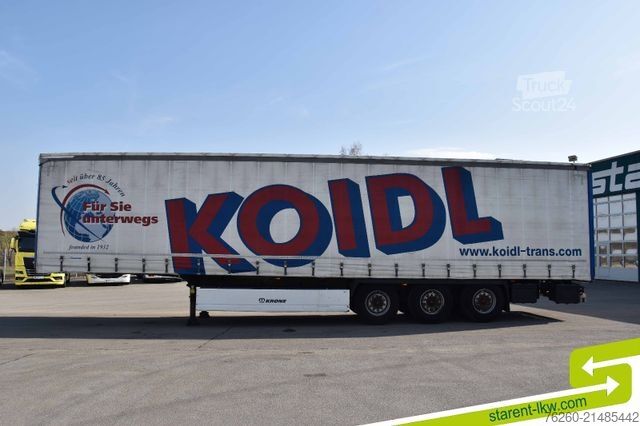 Avoin puoliperävaunu pressulla KRONE Palettenkasten SAF Achsen TÜV 5/26