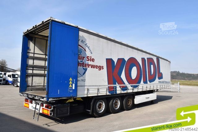 Avoin puoliperävaunu pressulla KRONE Palettenkasten SAF Achsen TÜV 5/26