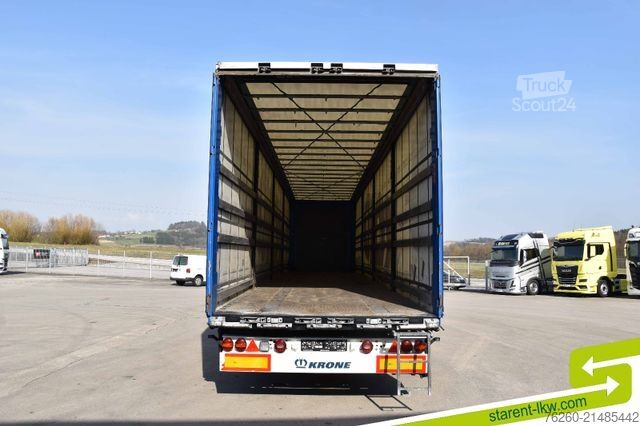 Avoin puoliperävaunu pressulla KRONE Palettenkasten SAF Achsen TÜV 5/26