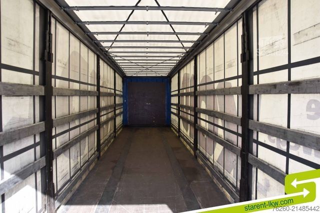 Avoin puoliperävaunu pressulla KRONE Palettenkasten SAF Achsen TÜV 5/26