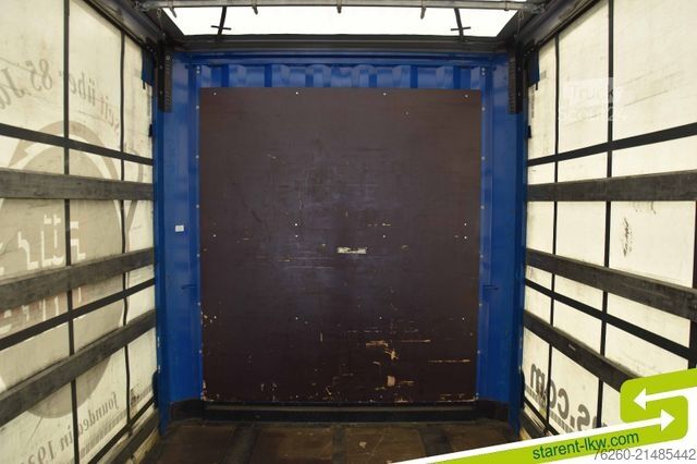 Avoin puoliperävaunu pressulla KRONE Palettenkasten SAF Achsen TÜV 5/26