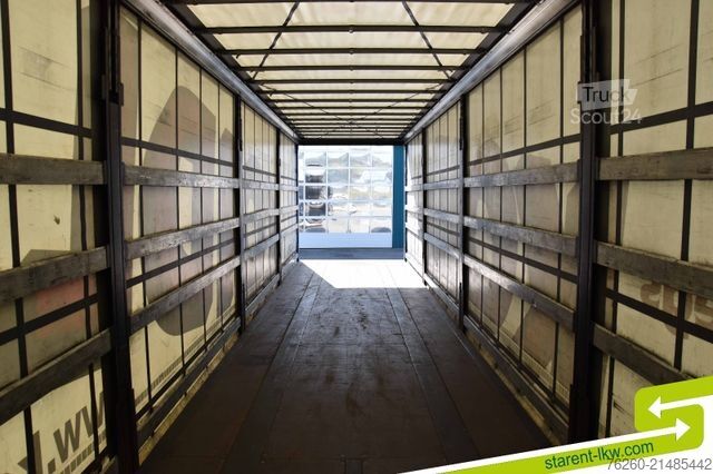 Avoin puoliperävaunu pressulla KRONE Palettenkasten SAF Achsen TÜV 5/26