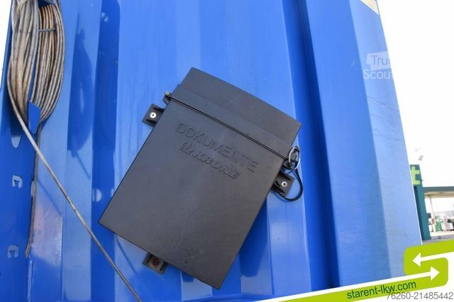 Avoin puoliperävaunu pressulla KRONE Palettenkasten SAF Achsen TÜV 5/26