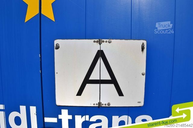 Avoin puoliperävaunu pressulla KRONE Palettenkasten SAF Achsen TÜV 5/26