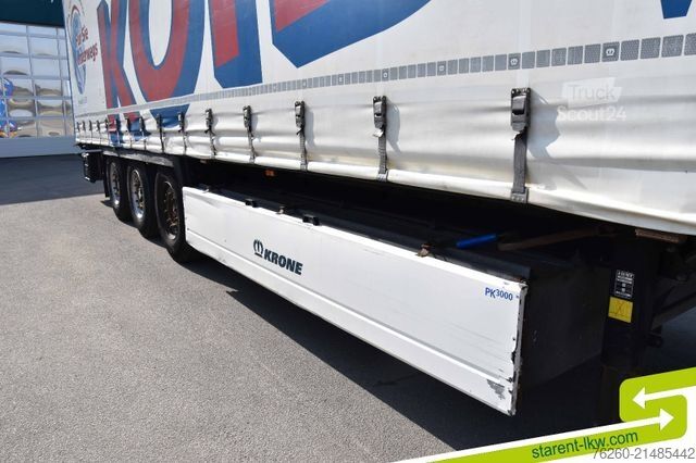 Avoin puoliperävaunu pressulla KRONE Palettenkasten SAF Achsen TÜV 5/26