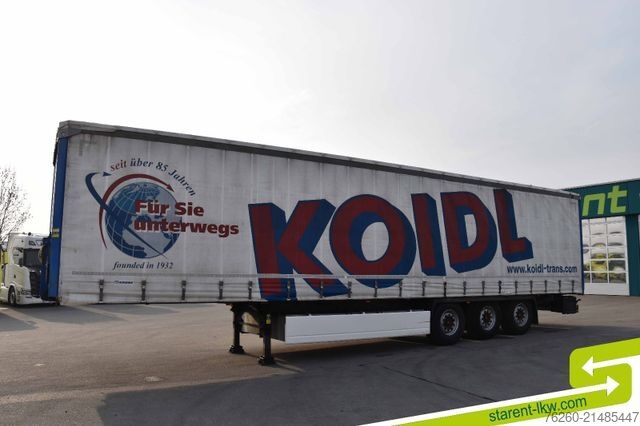 Avoin puoliperävaunu pressulla KRONE Palettenkasten SAF Achsen TÜV 05/26