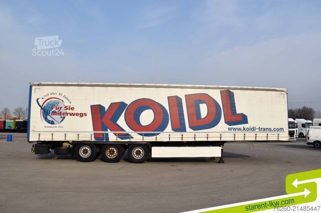 Avoin puoliperävaunu pressulla KRONE Palettenkasten SAF Achsen TÜV 05/26