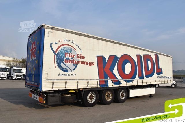 Avoin puoliperävaunu pressulla KRONE Palettenkasten SAF Achsen TÜV 05/26