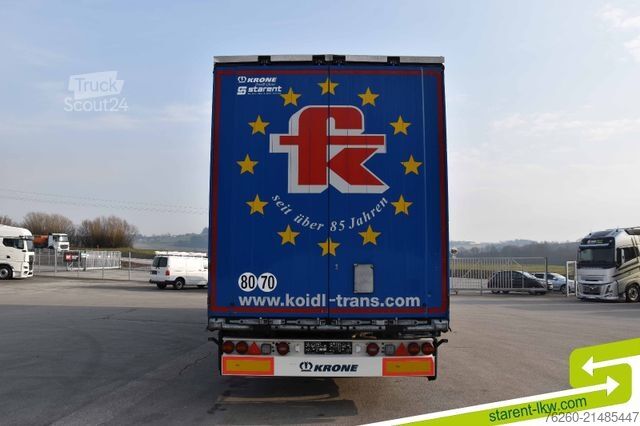 Avoin puoliperävaunu pressulla KRONE Palettenkasten SAF Achsen TÜV 05/26