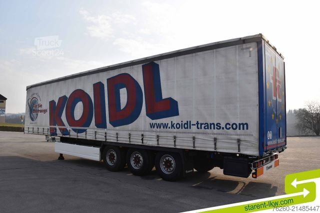 Avoin puoliperävaunu pressulla KRONE Palettenkasten SAF Achsen TÜV 05/26