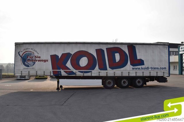 Avoin puoliperävaunu pressulla KRONE Palettenkasten SAF Achsen TÜV 05/26