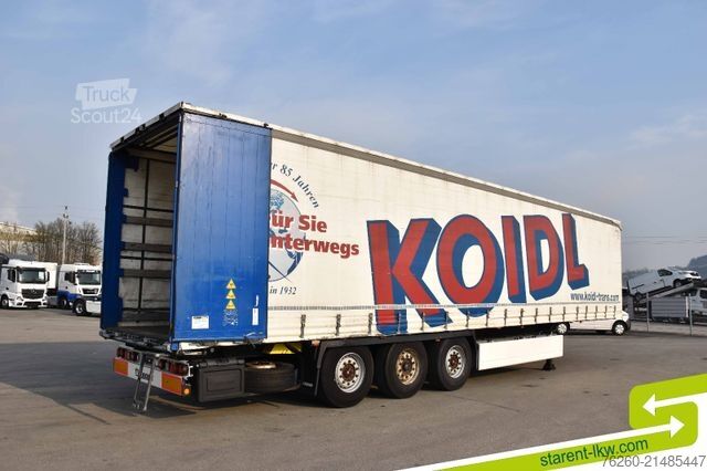 Avoin puoliperävaunu pressulla KRONE Palettenkasten SAF Achsen TÜV 05/26