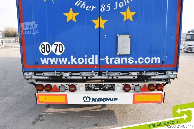 Avoin puoliperävaunu pressulla KRONE Palettenkasten SAF Achsen TÜV 05/26