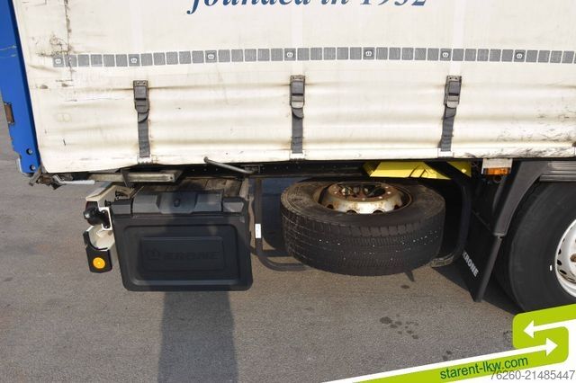 Avoin puoliperävaunu pressulla KRONE Palettenkasten SAF Achsen TÜV 05/26