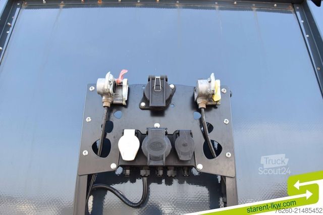 Nyitott félpótkocsi BERGER 60cm Bordwände Rungen Alufelgen SAF Liftachse