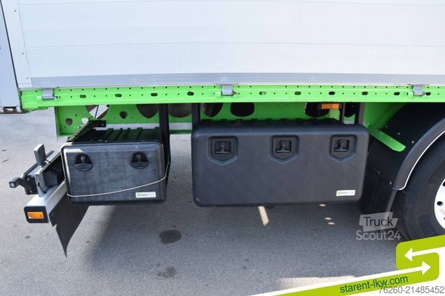 Nyitott félpótkocsi BERGER 60cm Bordwände Rungen Alufelgen SAF Liftachse