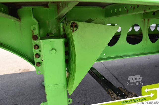 Nyitott félpótkocsi BERGER 60cm Bordwände Rungen Alufelgen SAF Liftachse