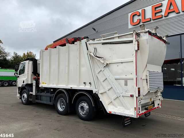 Vehicul de colectare a deșeurilor DAF FAN CF 290 Euro 6 Palfinger 23 Tonmeter laadkraan