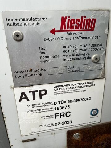 Рефрижераторне/заморожене транспортування Mercedes-Benz Atego 816 L Tiefkühlkoffer*LBW*Klima*E6C*Bi-Tem...