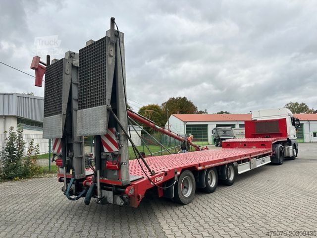 Zema profila puspiekabe FLIEGL SDS 470 / hydr Hubbett / Seilwinde