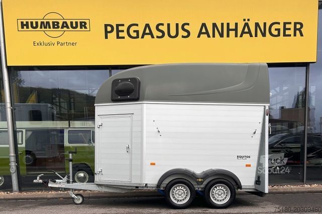Zirgu pārvadāšanas piekabe HUMBAUR Equitos Alu Plus Pferdeanhänger 2,0t 1.Hand