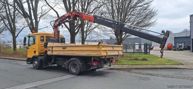 3-Seiten-Kipper MAN TGL12.250PS Kipper mit Kran+Funk