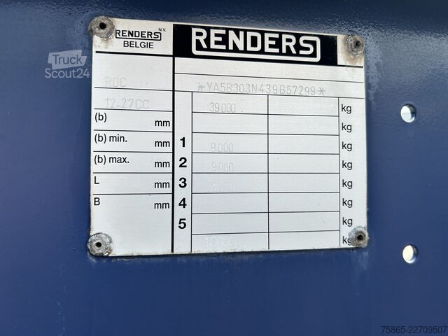 Transport de conteneurs Renders ROC 1227 CC / Container Chassis / BPW Drum / AP...