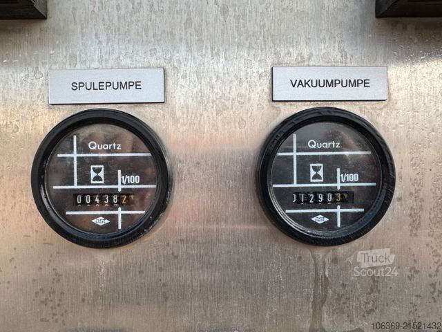 Camion-citerne à vide SCANIA P320 4x2 Hvidtved Larsen 7000 L Kombi