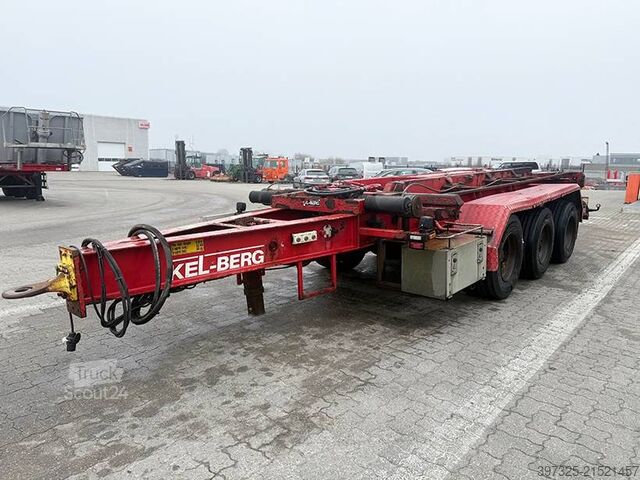 Transport af containere Kel-Berg Hooklift drawbar trailer / Hakensystem-Anhänger /